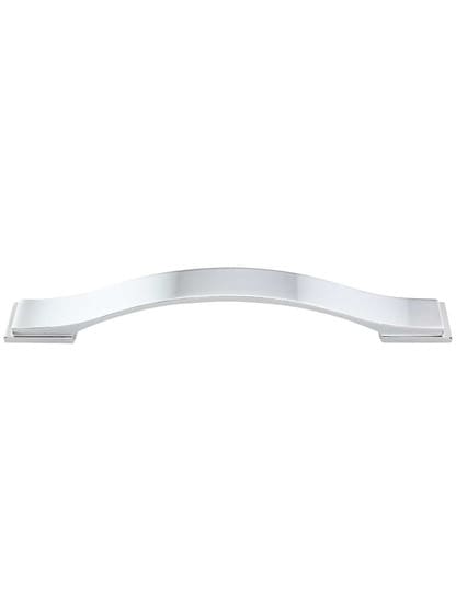 Mirada Strap Cabinet Pull - 6 1/4 inch Center-to-Center in Polished Chrome.